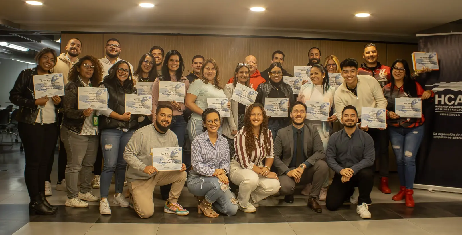 Participantes de la formación empresarial de HCA Venezuela