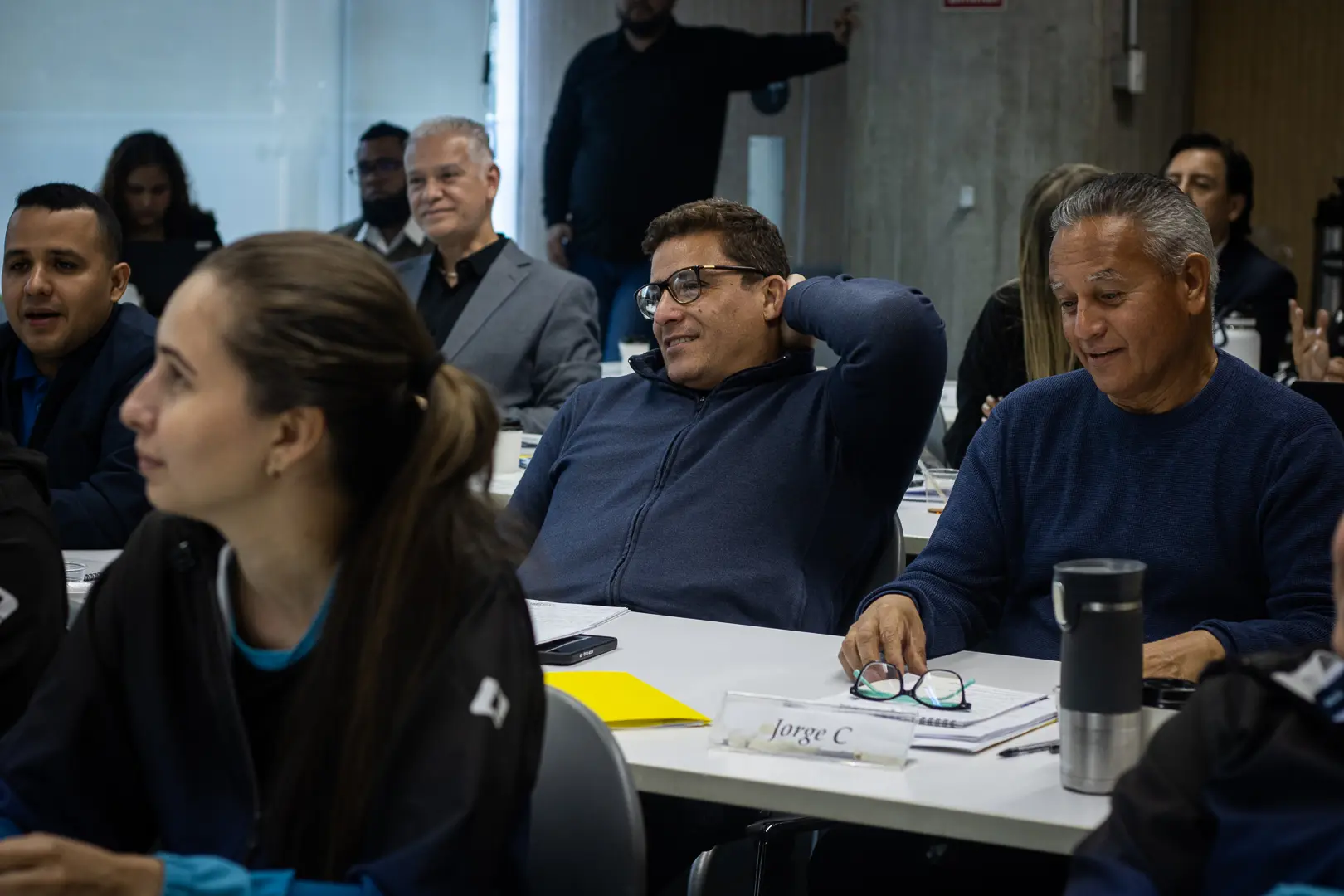 Empresarios y ejecutivos durante un seminario de HCA Venezuela