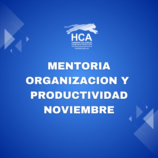 MENTORIA DE ORGANIZACIÓN Y PRODUCTIVIDAD - NOVIEMBRE -